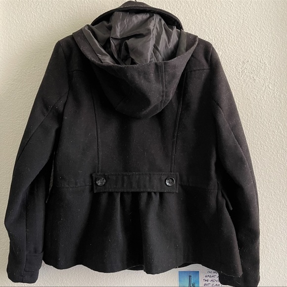 Black Pea Coat | Celebrity Pink - Picture 5 of 7